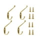 thumbnail image 1 of percheros de pared Paquete de 4 ganchos para en , ganchos para abrigos con tornillos para instalar fácilmente, para colgar sombrero llave toallas Magideal percheros de pared, 1 of 6