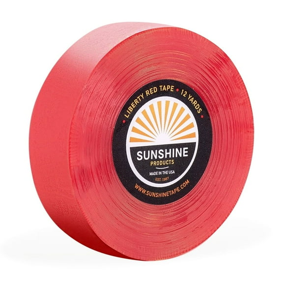 Sunshine Tape | Liberty Red Liner Wig Adhesive Tape Roll | 3/4" x 12 YDS | Hair System Tape, Toupee