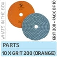 thumbnail image 1 of Stadea PPW255D Diamond Polishing Pads 5" For Concrete Terrazzo Marble Granite Countertop Floor Wet Polishing, Grit 200 - Pack of 10, 1 of 8