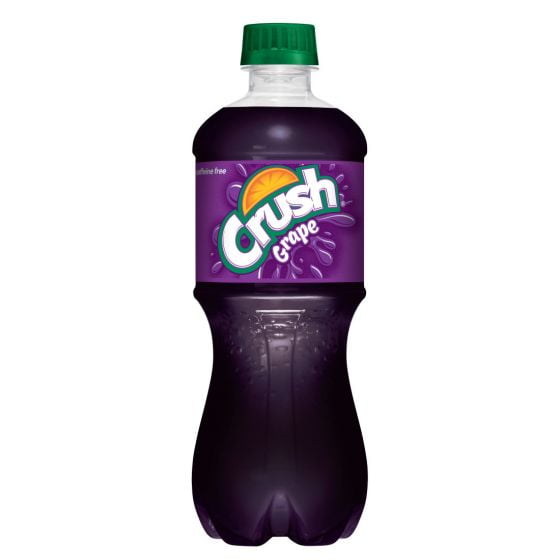 Crush Grape 20 oz Soda Bottles (Pack of 16, Total of 320 FL OZ