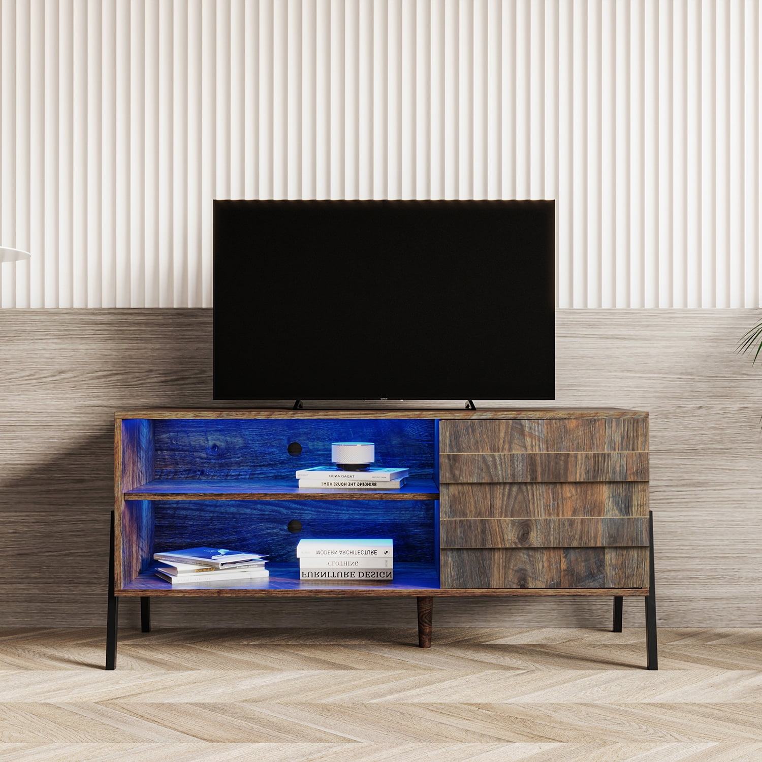 Kepooman Modern TV Stands for 47 Inch TV for Dining Room, Mid-Century TV Stand for Bedroom, 47" Media Console for Living Room, Espresso Kepooman Modern TV Stands for 47 Inch TV for Dining Room, Mid-Century TV Stand for Bedroom, 47" Media Console for Living Room, Espresso
