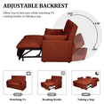 thumbnail image 4 of 61-inch large-size living room/bedroom fabric sofa bed combination, reinforced iron frame, storage pockets on both sides, adjustable backrest., 4 of 9