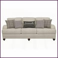 thumbnail image 2 of Modern Farmhouse Light Grey Upholstered 2-Piece Sofa & Loveseat Set with Reversible Cushions for Living Room, 2 of 9