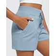 thumbnail image 4 of CRZ YOGA Lightweight Casual Shorts for Women 3.5 Inches Running Shorts with Zip Pockets, 4 of 4