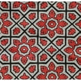 thumbnail image 4 of oneOone Cotton Poplin Twill Dark Peach Fabric Geometric & Floral Block Sewing Craft Projects Fabric Prints By Yard 56 Inch Wide, 4 of 4