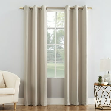Mainstays Grommet Top Blackout Curtain Panel, 1 Panel, Beige, 40" W x 108" L