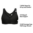 thumbnail image 4 of Delimira Women's Full Coverage Soft Cups Posture Bra Plus Size, 4 of 7