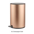 thumbnail image 2 of Unatoiry Silent Opening And Closing Trash Can Wide Application Stainless Steel Trash Can For Kitchen Garbage Bin Recycle Bin champaign gold, 2 of 6