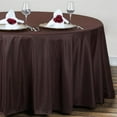 thumbnail image 2 of BalsaCircle 10 Pieces 120"  Chocolate Brown Round Polyester Tablecloths Linens Party Kitchen Dining Banquet, 2 of 8