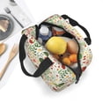 thumbnail image 4 of Lsque Ladybug And Wild Flowers Pattern Lunch Bag Women/Men Insulated Lunch Box,Small Leakproof Cooler Food Lunch Containers Reusable High Capacity Lunch Tote Bags, 4 of 6