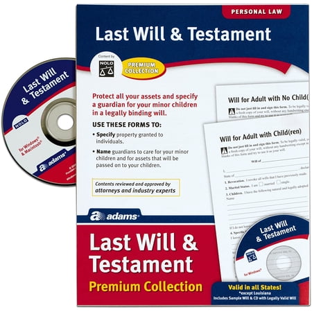 Adams Last Will and Testament with CD, (ALFP117) | Walmart Canada
