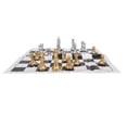 thumbnail image 3 of Juego de ajedrez internacional resistente al desgaste, juego de tablero de piezas de ajedrez internacional con caja de hierro de almacenamiento para fiesta familiar, caja dorada de viaje YUNYI BRAND  Deportes, 3 of 8