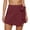 Red, variant on Women's Lightweight Summer Linen Blend Skirt Pants - A Line, S-XL Sizes, Casual Daily Wear, Machine Washable, Solid Color