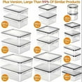 thumbnail image 2 of Stablo Food Storage Containers with Lids 40 Piece (20 Containers & 20 Lids), BPA-Free Reusable Transparent Plastic Food Containers for Kitchen Storage and Organization, Leak Proof Container, 2 of 7