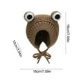 thumbnail image 3 of Frogs Eye Autumns/Winter Warm Knitted Hat Adjustable Knitted Outdoor Beanie Cap, 3 of 6