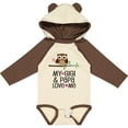 thumbnail image 3 of Inktastic My Gigi and Papa Love Me Granddaughter Girls Long Sleeve Baby Bodysuit, 3 of 5