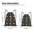thumbnail image 2 of Sikiie Plaid Dachshund Drawstring Backpack Drawstring Bags, Draw String Back Bag for Sports, Gym, Travel, Swimming, Beach-Medium, 2 of 6
