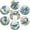 sea turtle, variant on Coasters For Drink Set of 6,Vintage Marine Animal Absorbent Coasters Round Cork Bases Ceramic Coasters,Coastal Beach Coasters for Indoor/Outdoor Bar Decor,Wooden Dining Tables,Coffee Tables,4 In