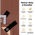 thumbnail image 6 of WHITEDUCK Canvas Tarp 18 oz. Heavy Duty Waterproof UV Resistant, Rustproof Grommets, Industrial & Commercial Use Cloth Tarp (Cut Size: 12'x16', Finished Size: 11'6"x15'6", Olive), 6 of 7