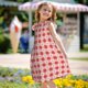 thumbnail image 5 of Fotbe Checkered Christmas With Snowflakes Vestido de Dormir para Niñas de 3 a 10 Años, Mangas Cortas, Estilo Princesa, Pijama Camisón con Mangas Voladas-Small, 5 of 6