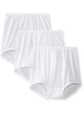 Bali Women's 3-pack Skimp Skamp Brief Panties, White, Size 8 Pack