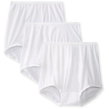 Bali Women's Skimp Skamp Brief Panties (3-Pack), White, 6
