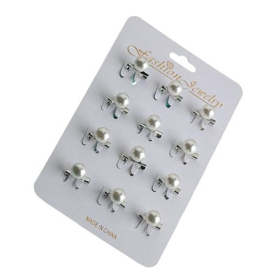 Jesscasday Pack of 12 Stylish Scarf Pins Muslims Women Dress Brooches Fashion Accessories