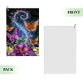 thumbnail image 2 of ONETECH Flowers Butterflies Swirl of Butterflies Golf Towel Birthday Gift 24x16in 1PC, 2 of 7