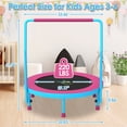 thumbnail image 6 of Jump Into Fun 36'' Mini Trampoline for Kids, 3FT Toddler Trampoline with Handle, Foldable Kids Trampoline Indoor/Outdoor for Toddlers Ages 3-6, Small Fitness Rebounder Trampoline, Easy Storage, 6 of 7
