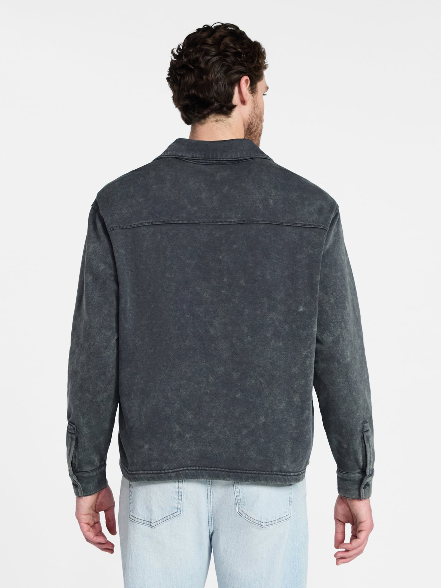 No Boundaries Fleece Shirt Jacket, Men's & Big Men's
