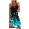 thumbnail image 1 of Enwejyy Summer Womens Floal Gradient Sleeveless Sexy Slip Dress, 1 of 2