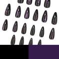 thumbnail image 4 of Cat Eye Sparkle Almond Shape Black False Nails - Wearable Nail Art 1 Pack, 4 of 4