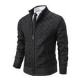 thumbnail image 5 of Tiweut Men's Sweaters Jackets Sweater Stand Collar Long Sleeve Winter Fashion Business Man Tops Black,M, 5 of 5