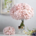 thumbnail image 4 of Silk Hydrangea Artificial Flowers Heads with Stems for Wedding Home Decor Pack of 6 (Purple), 4 of 4