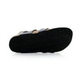 thumbnail image 6 of New Cross-straps PU Leather Sandals for Man Men's Summer Casual Rome Cork Flat Slippers with Metal Buckles, 6 of 7