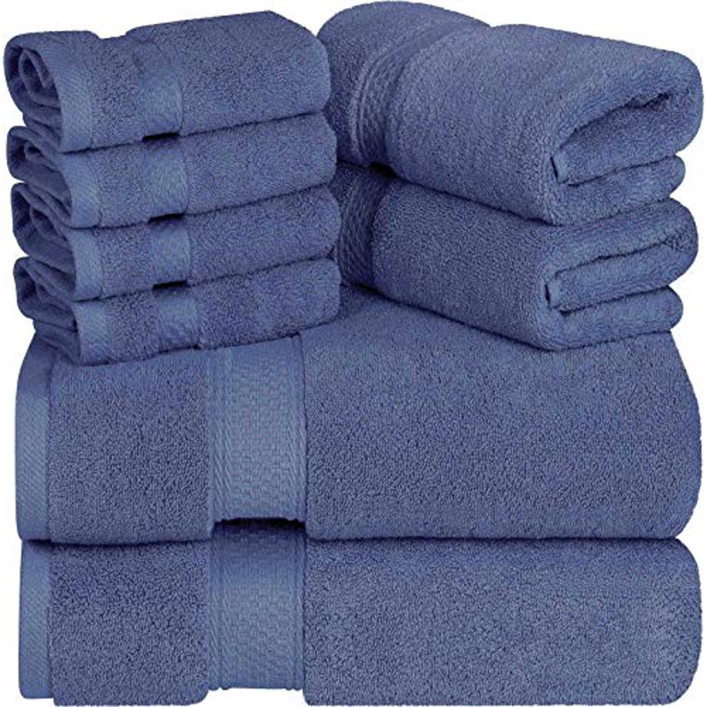 Utopia Towels Premium Towel Set, Electric Blue 2 Bath Towels, 2 Hand