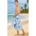 thumbnail image 4 of HAPPY BAY Men's Standard Swimsuits Sarong Pareo Beach Wrap One size Cobalt, Multi Summer Vacation Party, 4 of 5