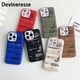 thumbnail image 4 of Hot Off Sports Shoes Brand Phone Puffer Case Puffy Cover Sneakers Ins White Or Black Label Soft Cover-Brown For IPhone 13PROMAX, 4 of 4
