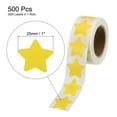 thumbnail image 2 of Star Stickers 1 Inch 1 Roll DIY Adhesive PVC Labels Notes, Greeting Cards, Gift Boxes, 500 Count/Roll Yellow, 2 of 6