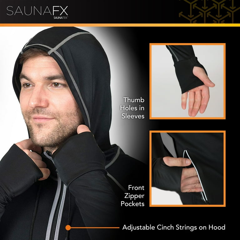 Neoprene Sauna Suit Hoodie, Weight Loss