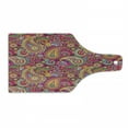 thumbnail image 1 of Paisley Cutting Board, Paisley Patterns Based on Traditional Eastern Pastel Design, Decorative Tempered Glass Cutting and Serving Board, Wine Bottle Shape, Multicolor, by Ambesonne, 1 of 1