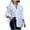White, variant on Utoimkio Women's Button Down Dress Shirts Long Sleeve V Neck Solid Color Blouses Casual Party Tunic Tops for Women