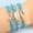 Blue, variant on Fish Hook Fish Tail Ocean Braided Bracelet Conch Surfing Hand Rope Handmade Braided Adjustable Lovers Friendship Bff Couple Bracelet