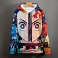 thumbnail image 4 of Demon Slayer Unisex Adult Hoodie Casual Hooded Sweatshirt Pullover Novelty 3D Printed Sweater Jacket 3XL, 4 of 8