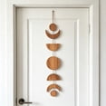 thumbnail image 5 of Gallickan Phase Wall Decor, Wooden Hanging Ornament for Bedroom Living Room Apartment Office, 1pc Moon and Sun Connected Art, Modern Boho Farmhouse Wall Art, Style B, 5 of 9