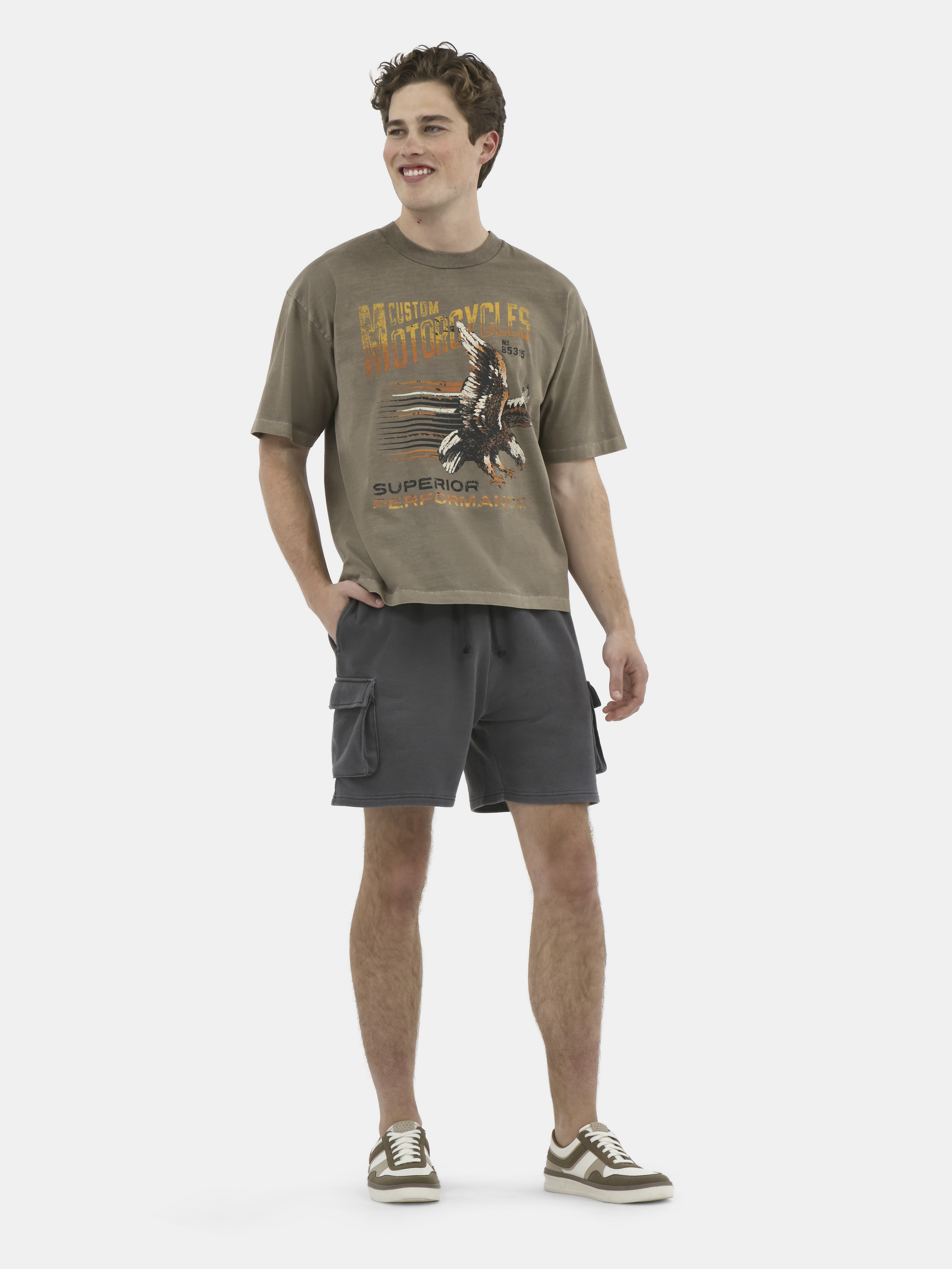 No Boundaries Graphic Crop Tee, Men's & Big Men's