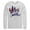 White, variant on Men's Superman City's Hero  Long Sleeve Shirt Athletic Heather Large