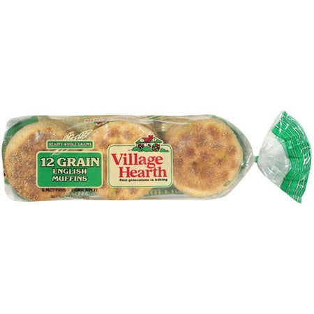Village Hearth: 12 Grain English Muffins, 6 Ct - Walmart.com