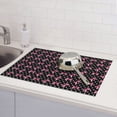 thumbnail image 6 of Fuzoiu polka dot with pink bows Print Absorbent, Reversible Microfiber Dish Drying Mat for Kitchen, Dish Drying Pad for Dishes, Utensils, Pots and Pans, Extra Large 18 Inch x 24 Inch, 6 of 7
