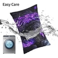 thumbnail image 5 of Kdxio Cotton Pillow Cases 20"x30" Pillowcases,Soft and Breathable Bedroom Pillow Cases-Purple Plant White Tiger-No Pillow Core, 5 of 5